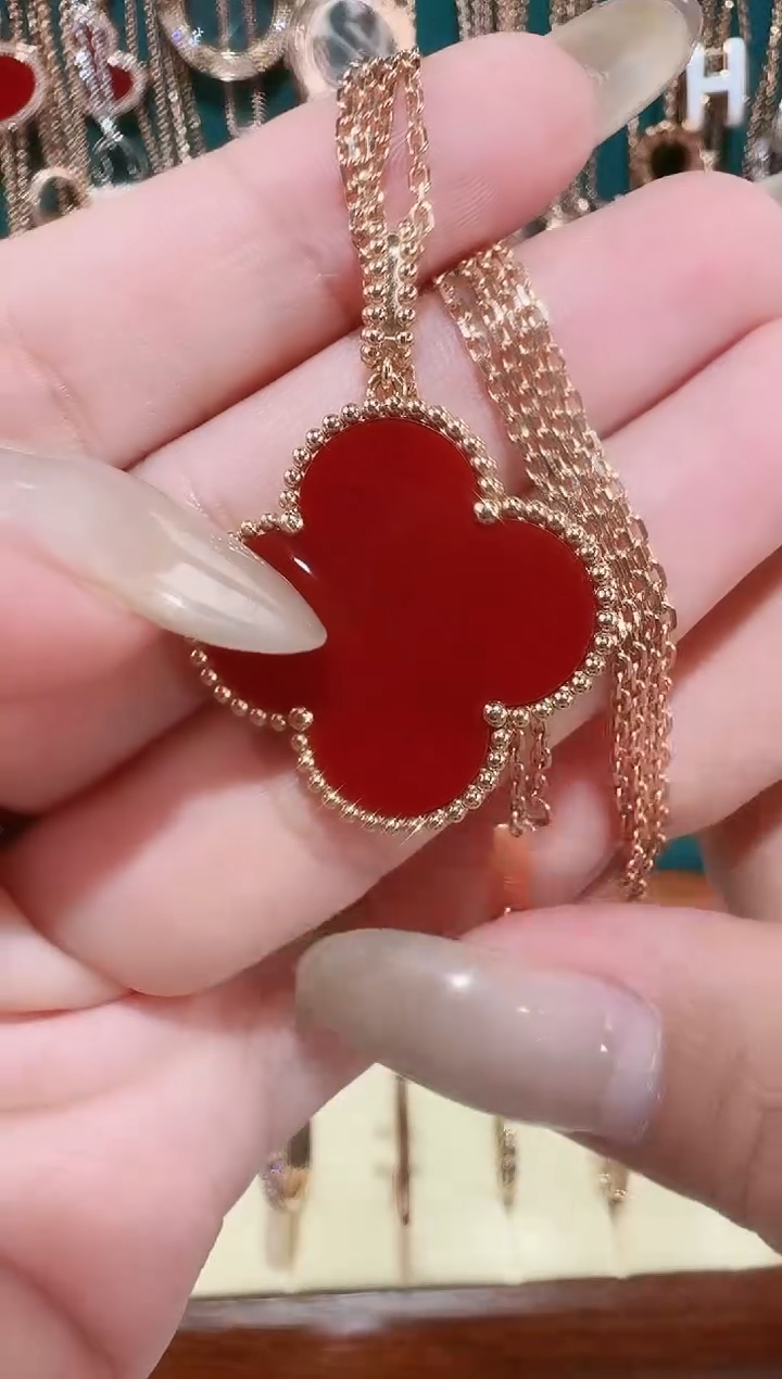 【闪购商品】玛瑙/玉髓吊坠(不含链)18K金镶嵌吊坠