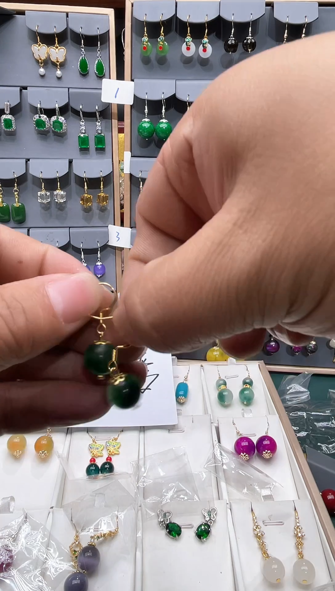 【闪购商品】玛瑙/玉髓耳饰14K金镶嵌时尚耳饰111