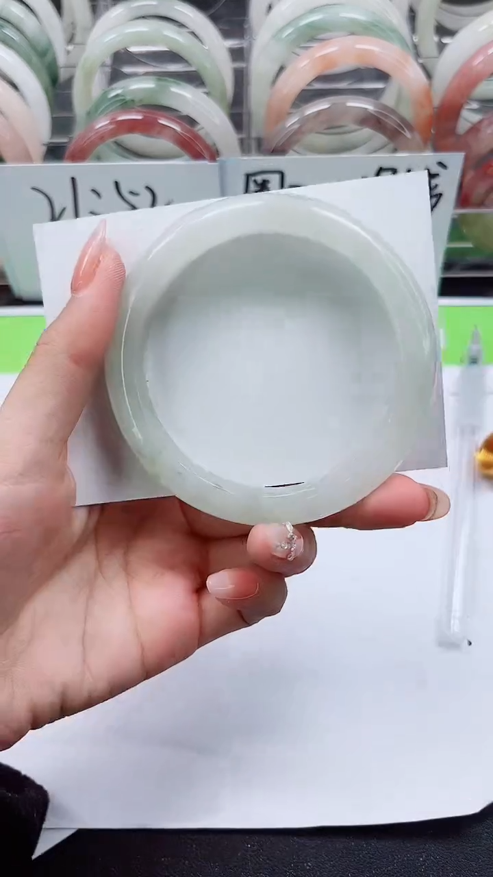 【闪购商品】石英质玉手镯合金A233-59/60