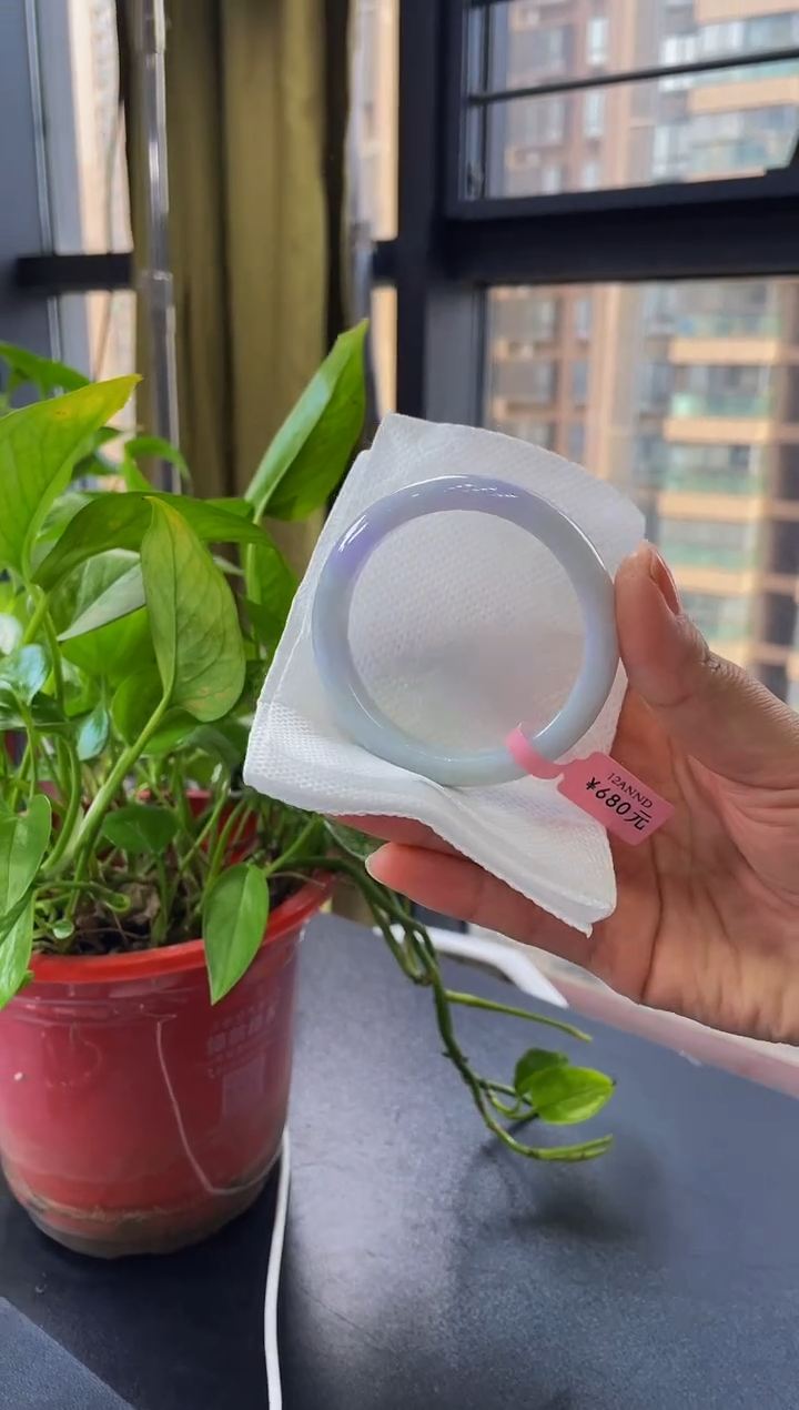 【闪购商品】翡翠手镯未镶嵌圈口55手镯12