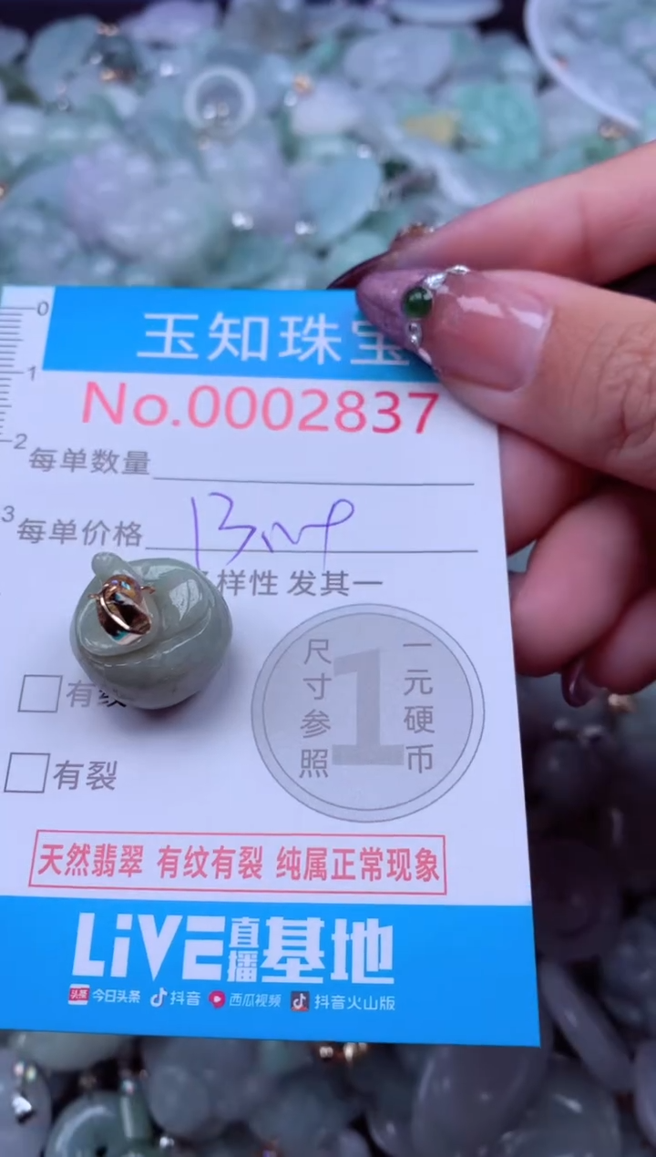 吊坠(不含链)未镶嵌翡翠2837