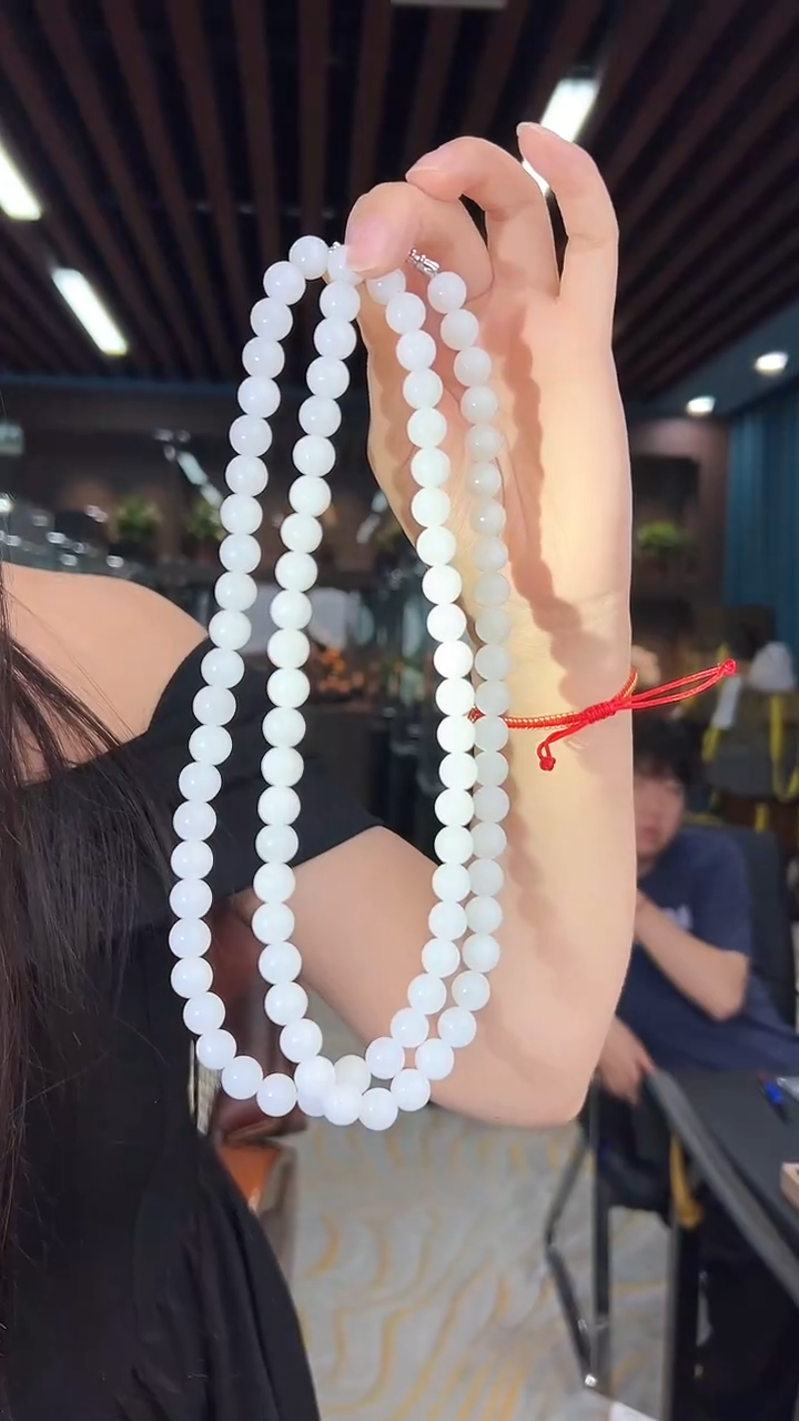 石英岩玉项链未镶嵌项链02