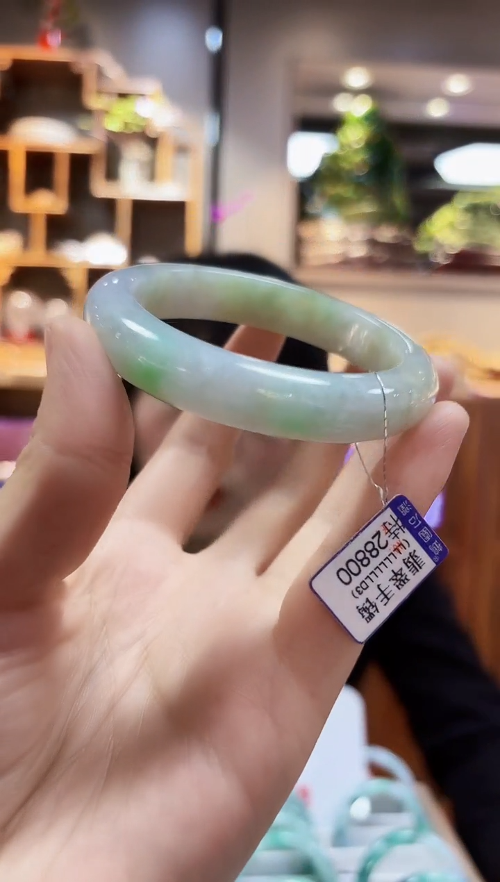 翡翠未镶嵌颈饰手镯 58.2