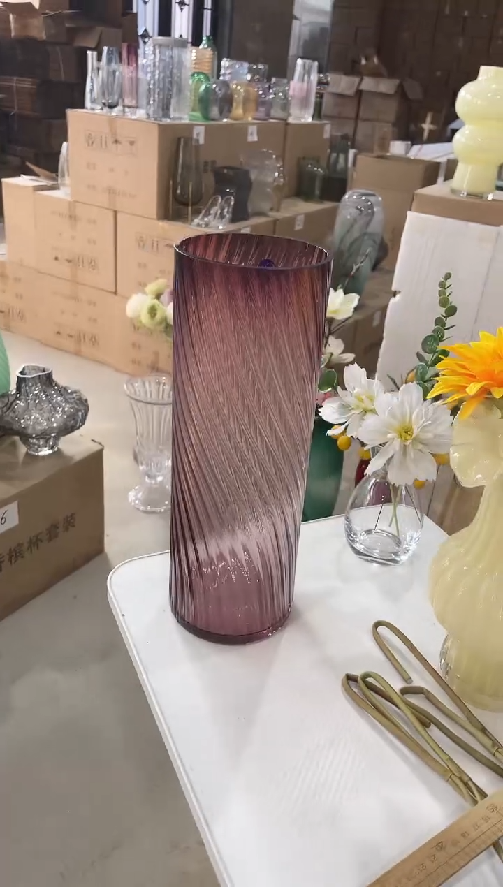 【闪购商品】无铅玻璃紫色纽纹