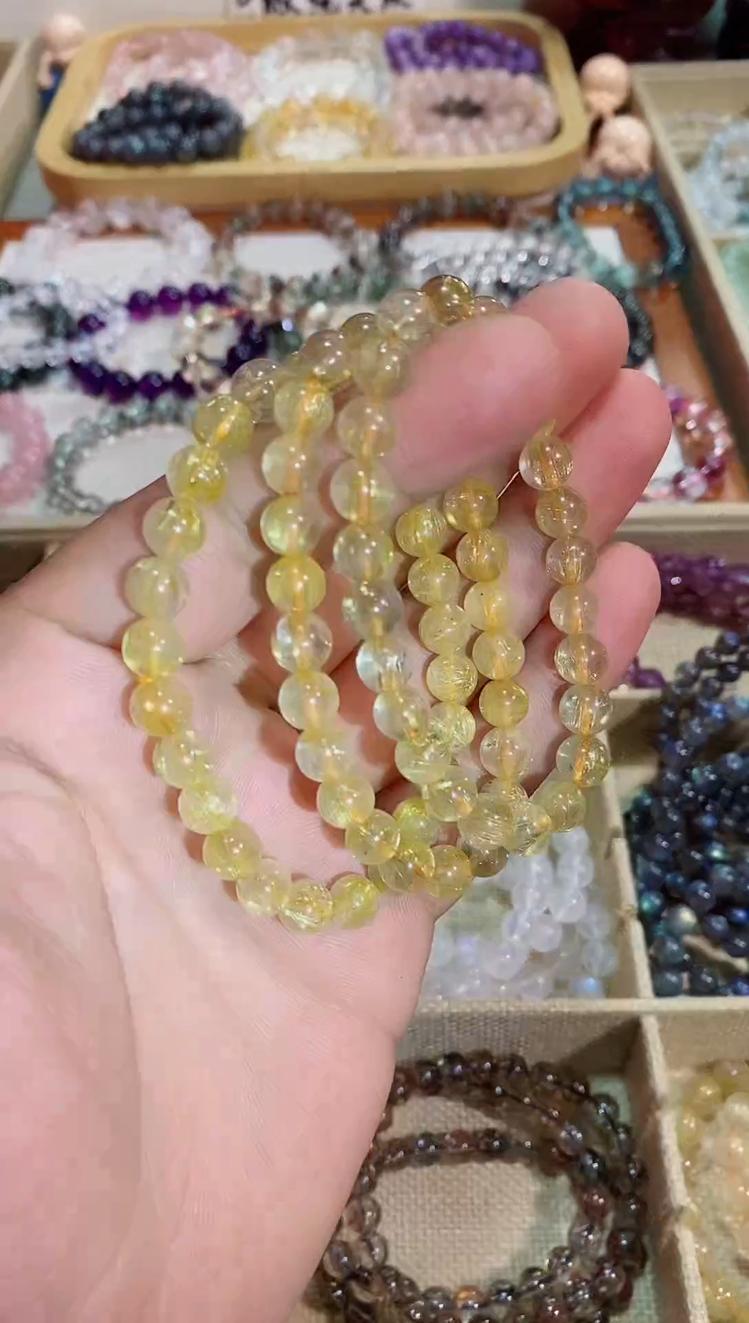 【闪购商品】发晶手链未镶嵌金发晶7M+ (多样性发其一）