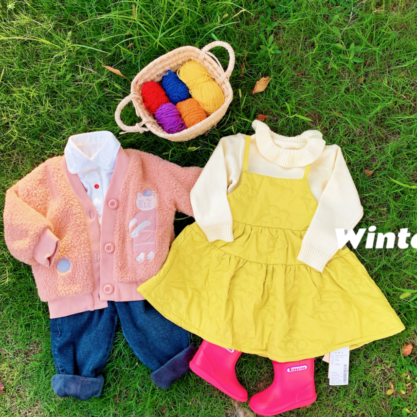 （商场货1201-1400）韩版秋冬男女童2024新款外套t恤裤子