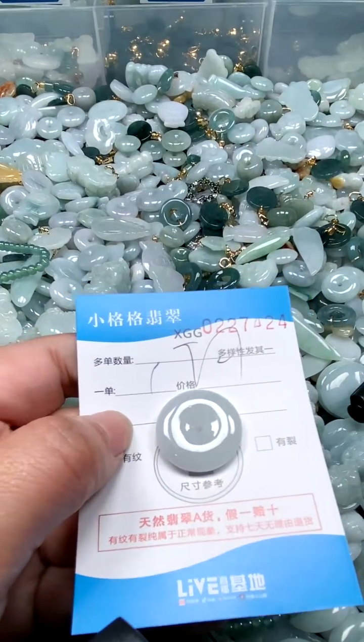 【闪购商品】翡翠颈饰未镶嵌闪购商品0227424