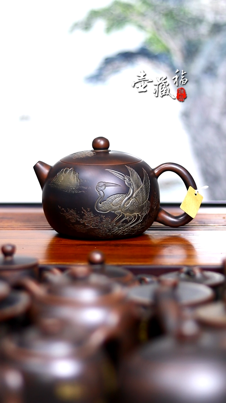 坭兴陶我**妞微瑕西施大品壶600ml