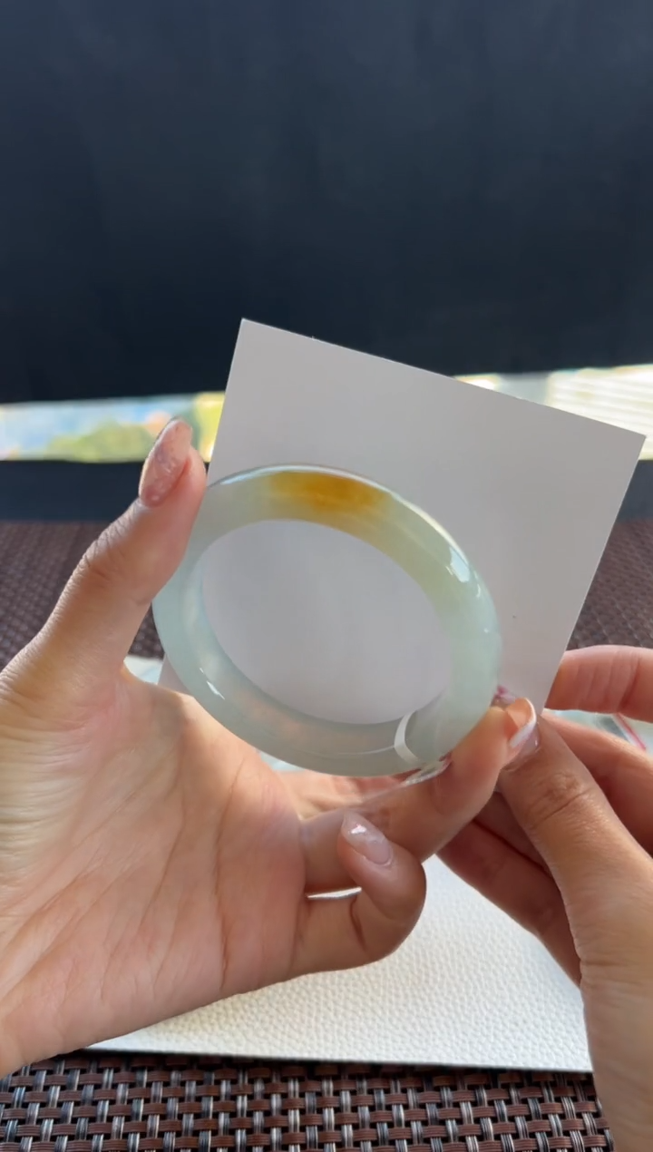 【闪购商品】翡翠手镯未镶嵌71号57.6*11.5*9.7