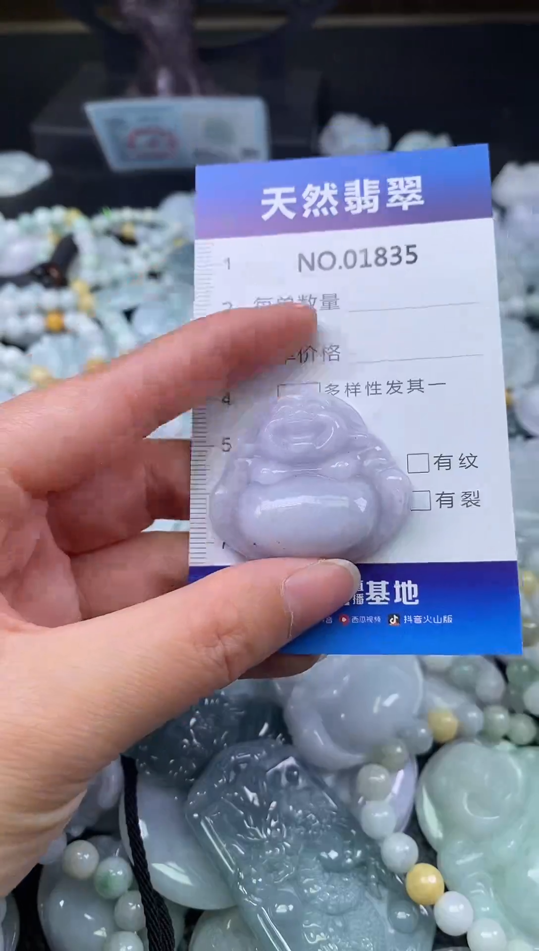 颈饰未镶嵌翡翠天然缅甸翡翠1835