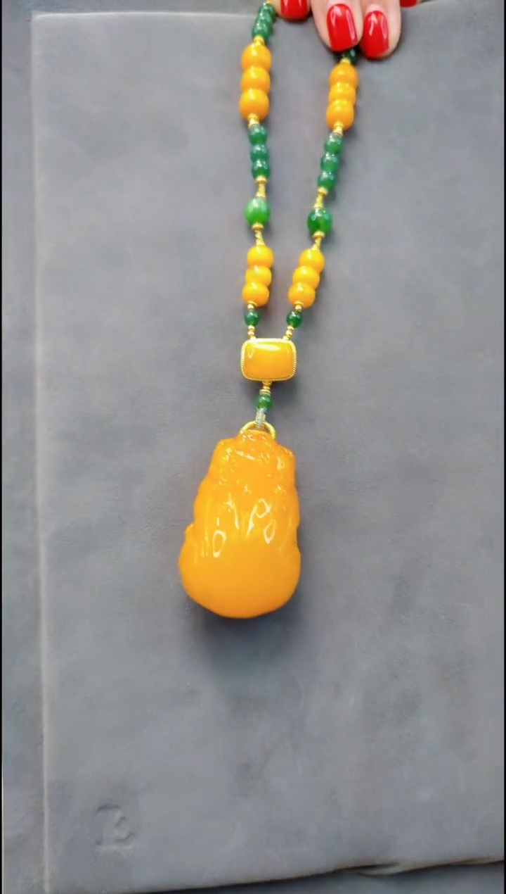 【闪购商品】蜜蜡颈饰未镶嵌H105蜜蜡吊坠