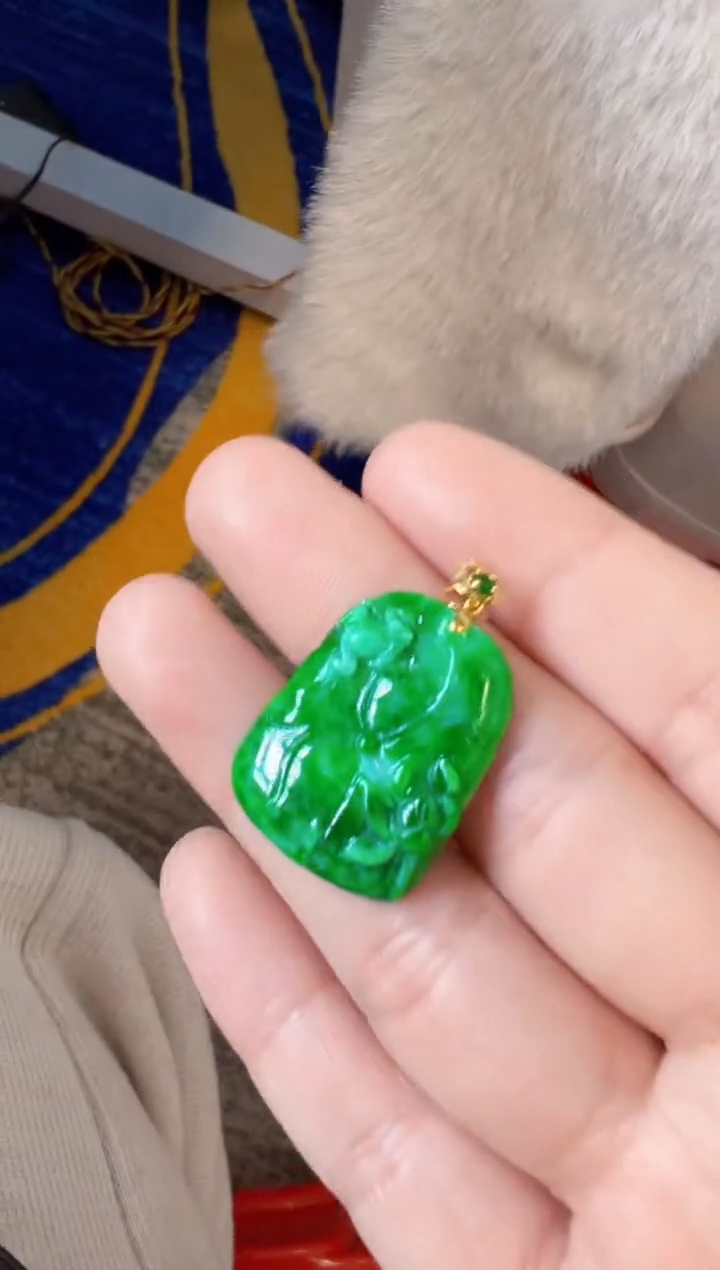 【闪购商品】定制翡翠18K金镶嵌1000元