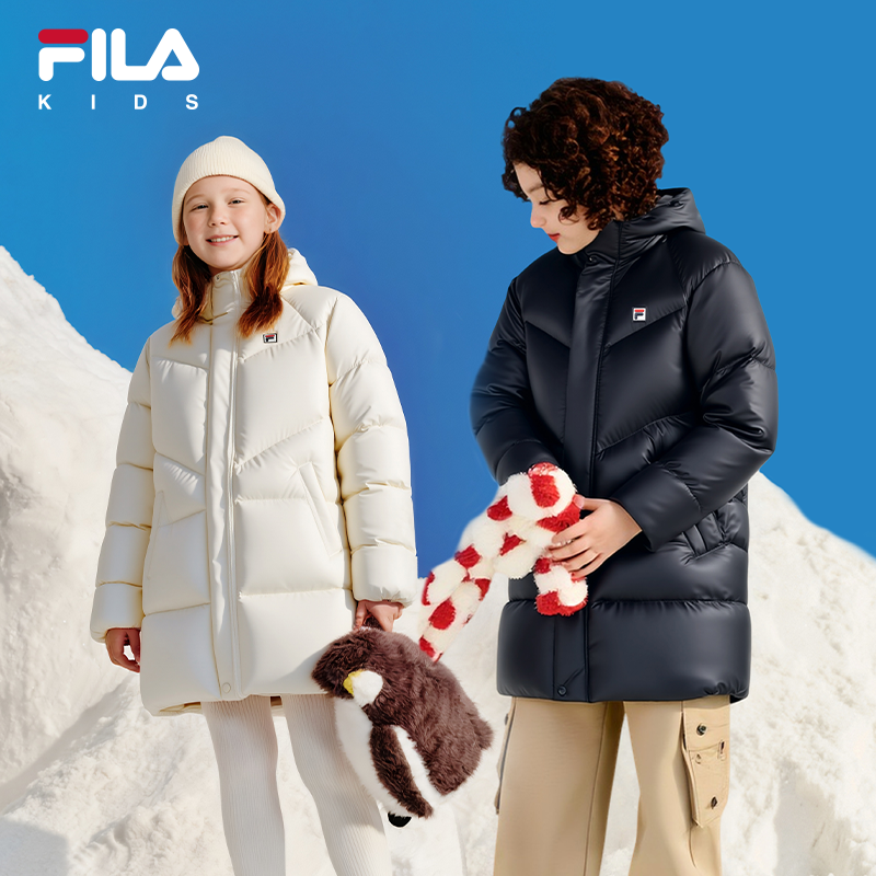 【斐乐儿童】2025年秋冬季百搭时尚中长款亲子保暖羽绒服K52B541903