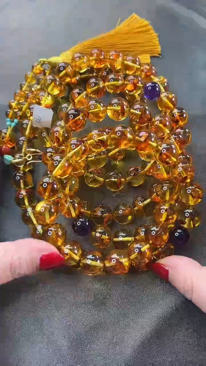 【闪购商品】琥珀颈饰未镶嵌项链