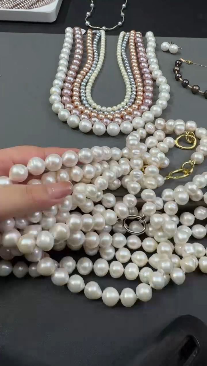 合金淡水珍珠项链S0804-S77-100多样性一件