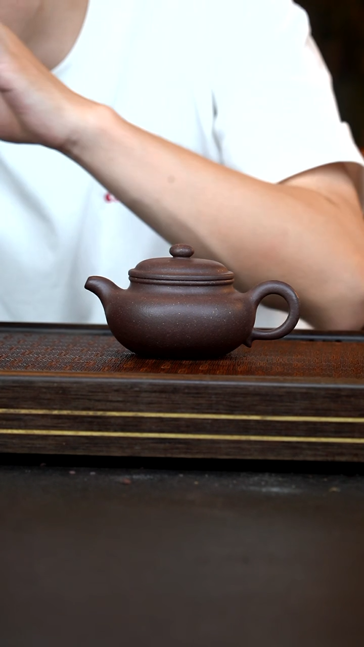 茶壶紫砂CZP   大水潭天青泥     仿古    200cc