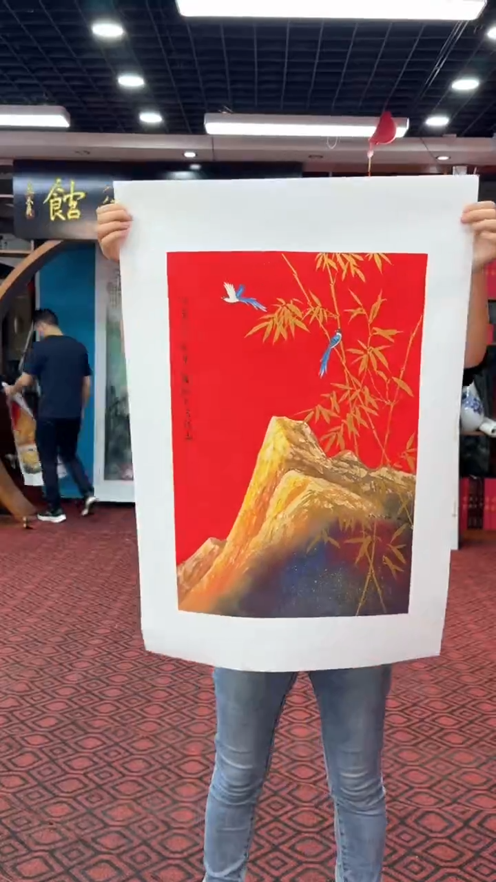 国画国画绘画山水花鸟
