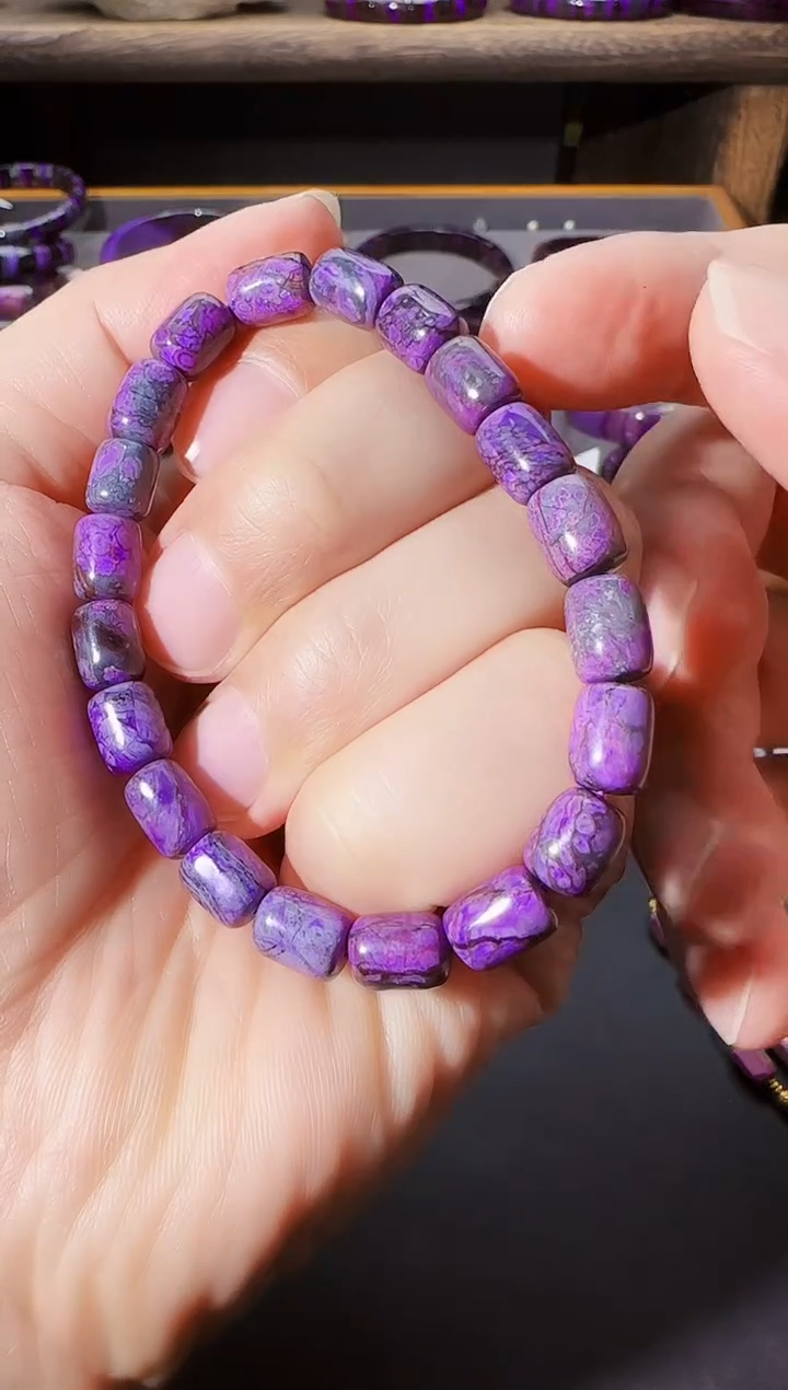 【闪购商品】苏纪石（舒俱来）泥地桶珠手串卡7未镶嵌@多样性发其一