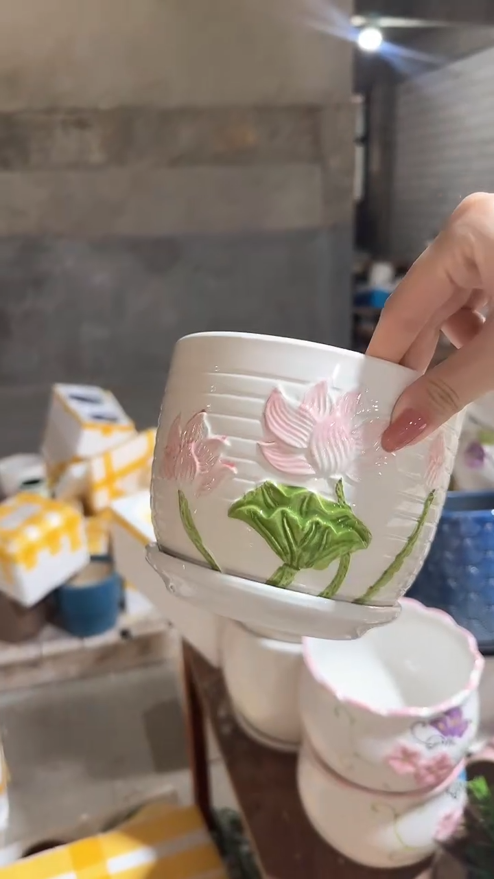 高温陶瓷花盆+E7