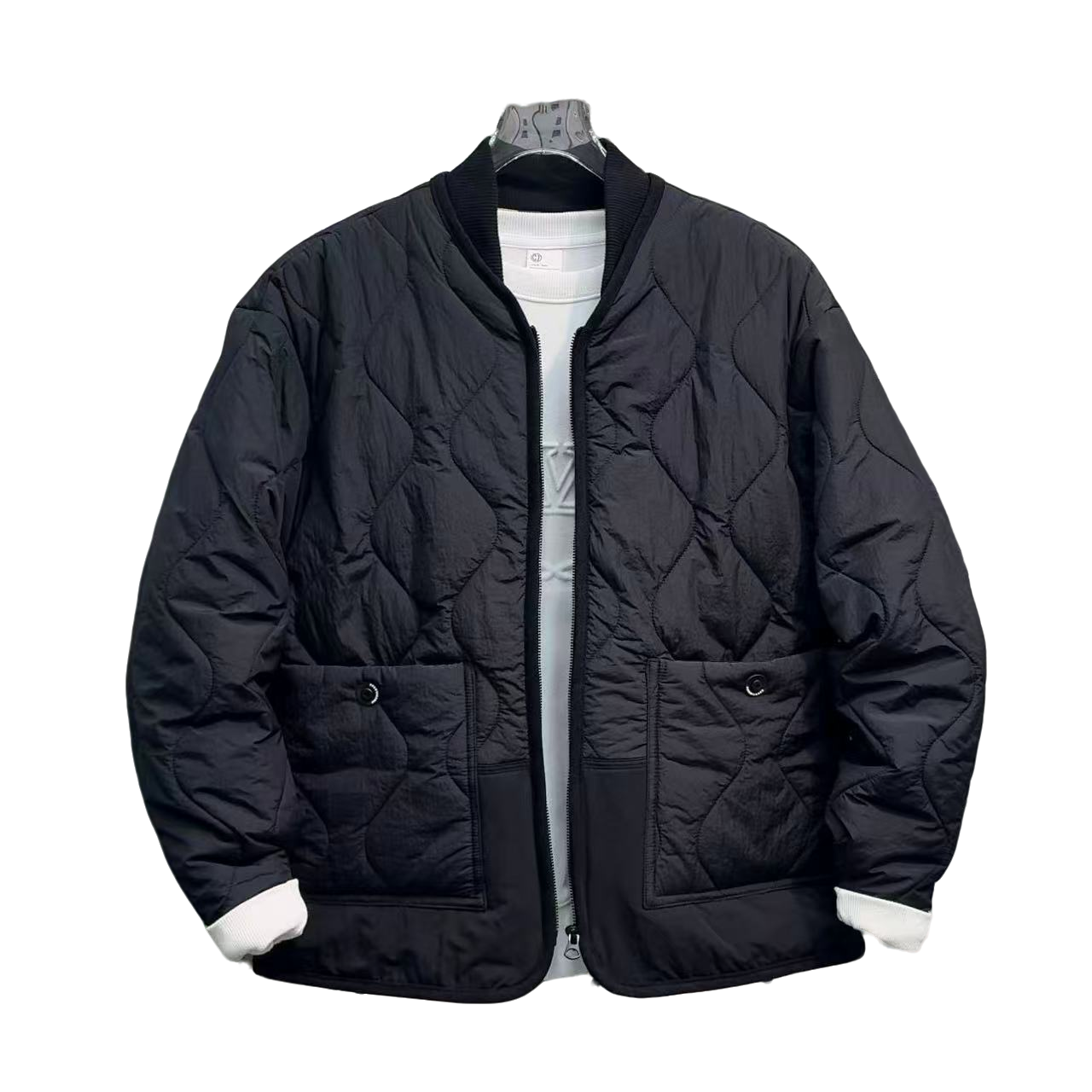 印花保暖棉衣男式冬季工装冲锋衣秋季时尚棉服休闲