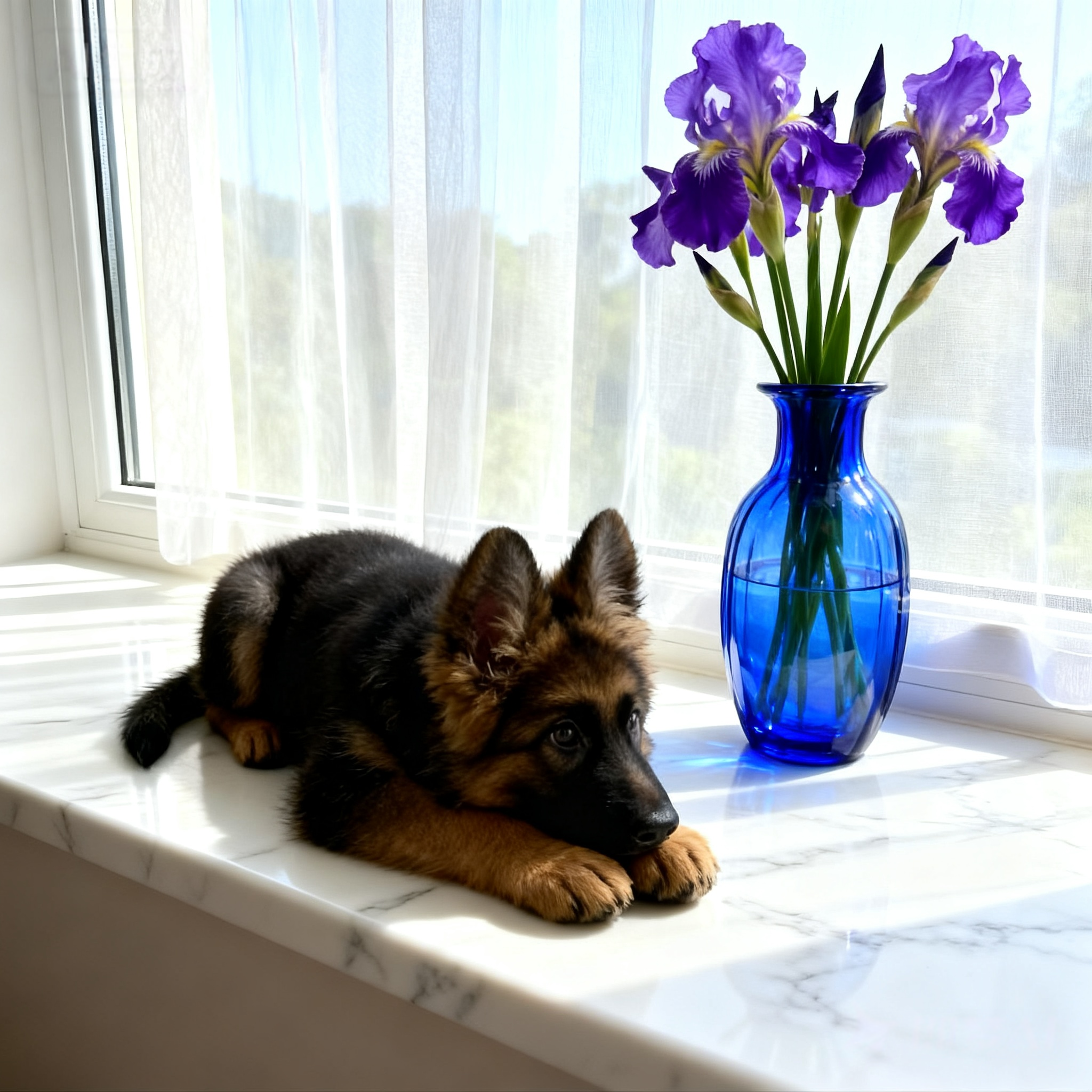 德牧幼犬平背宠物狗弓背大型犬活物农村幼宠看家狗活体警犬狗护院