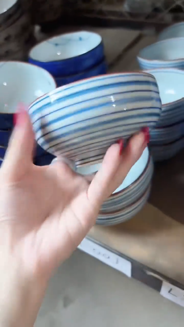 陶瓷有田烧鹿山窑钵碗一个