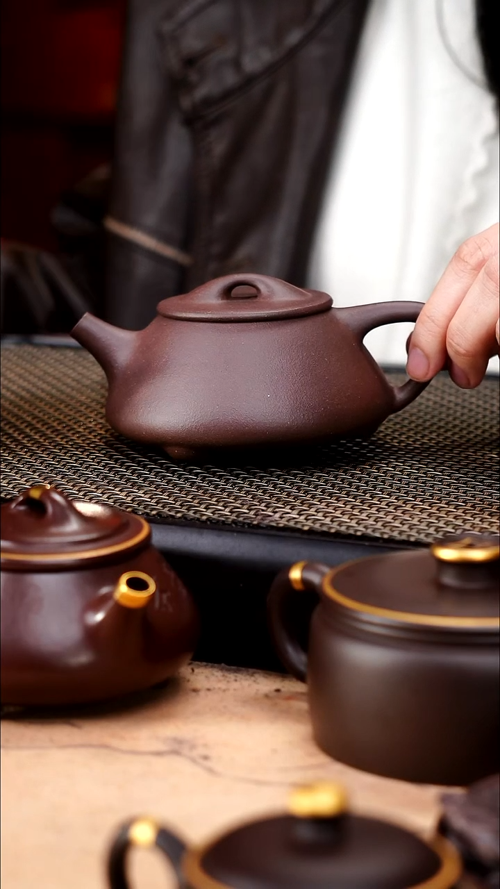 茶壶紫砂天青泥精工景舟石瓢160cc