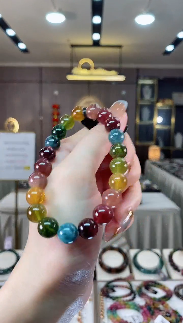 【闪购商品】碧玺单圈手串9mm+未镶嵌一物一证dan