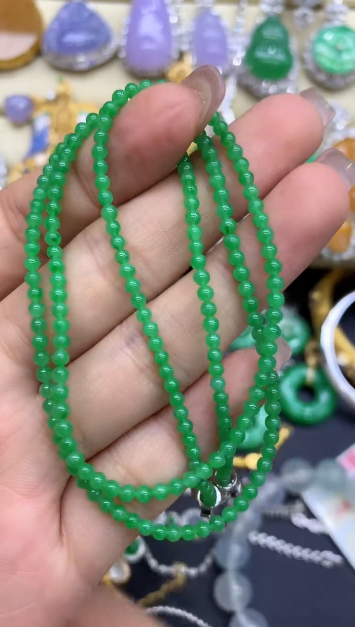 颈饰未镶嵌翡翠409-中国好珍宝