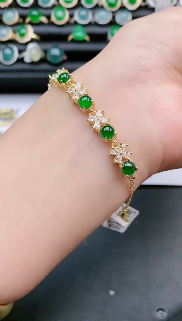 翡翠戒指银S925镶嵌1111111111