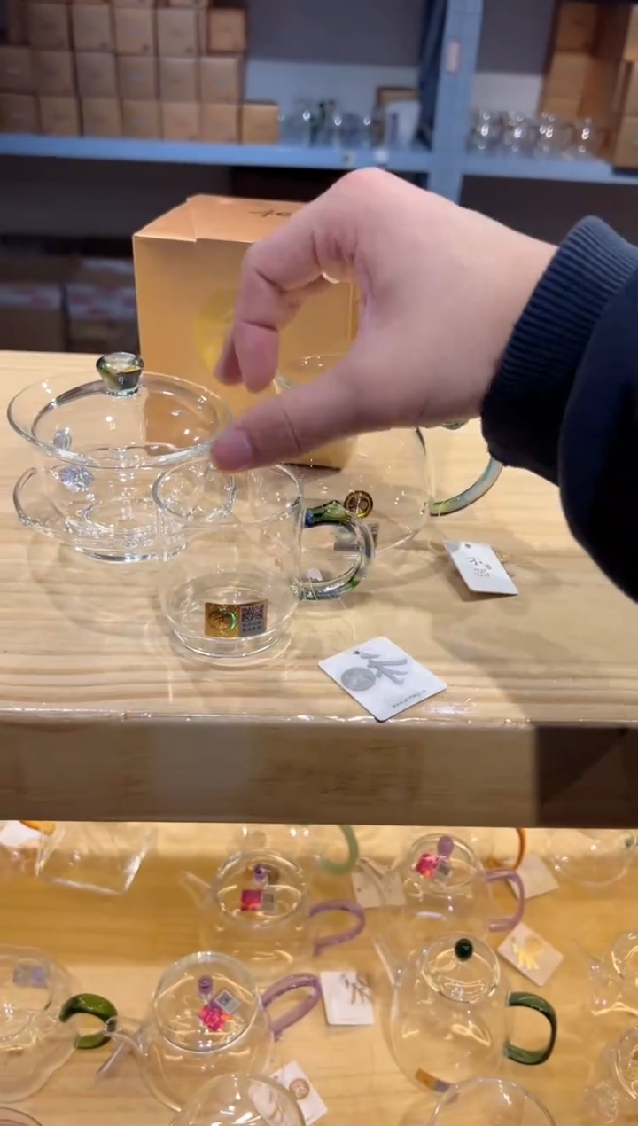 禾器-沁莲盖碗-迷翠+浮莲迷翠+隆杯-迷翠1