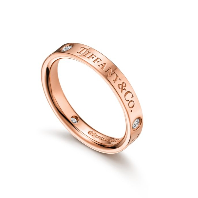 99新 Tiffany & Co./蒂芙尼  蒂芙尼18k三钻戒指港码16