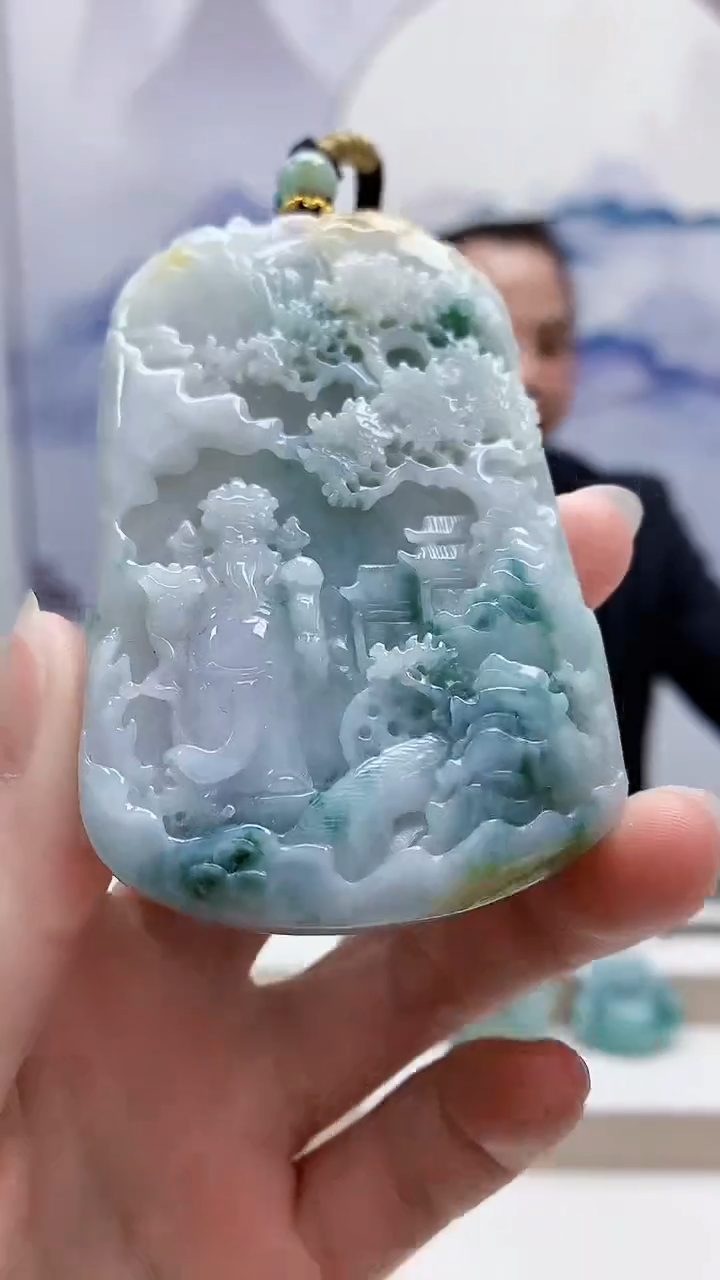 未镶嵌定制翡翠4957ry-毛货挂件28