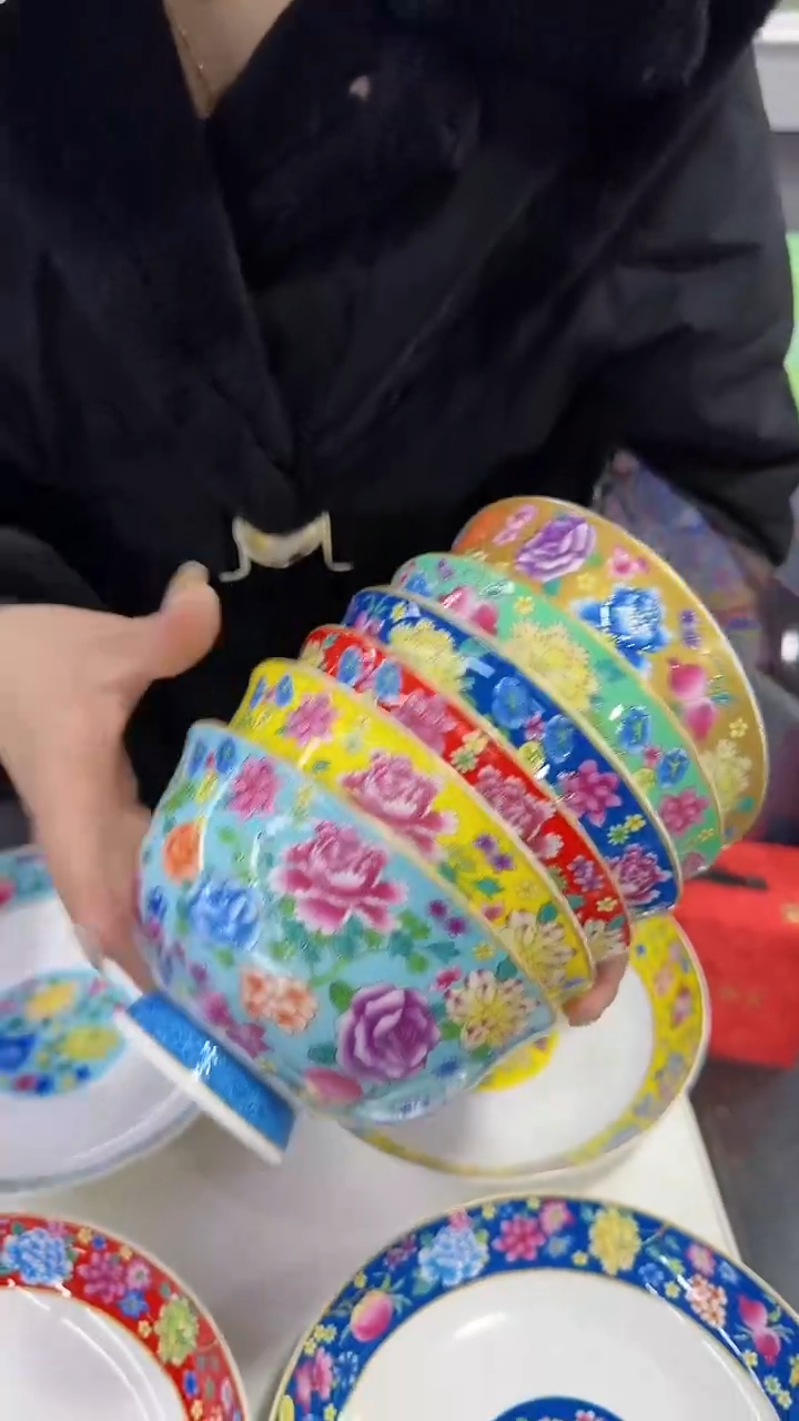 【闪购商品】瓷片5英寸饭碗6个景德镇陶瓷