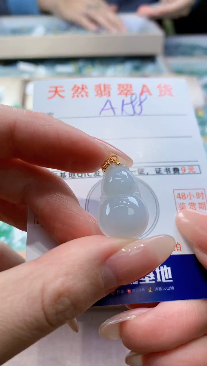 颈饰未镶嵌翡翠天然翡翠挂件 