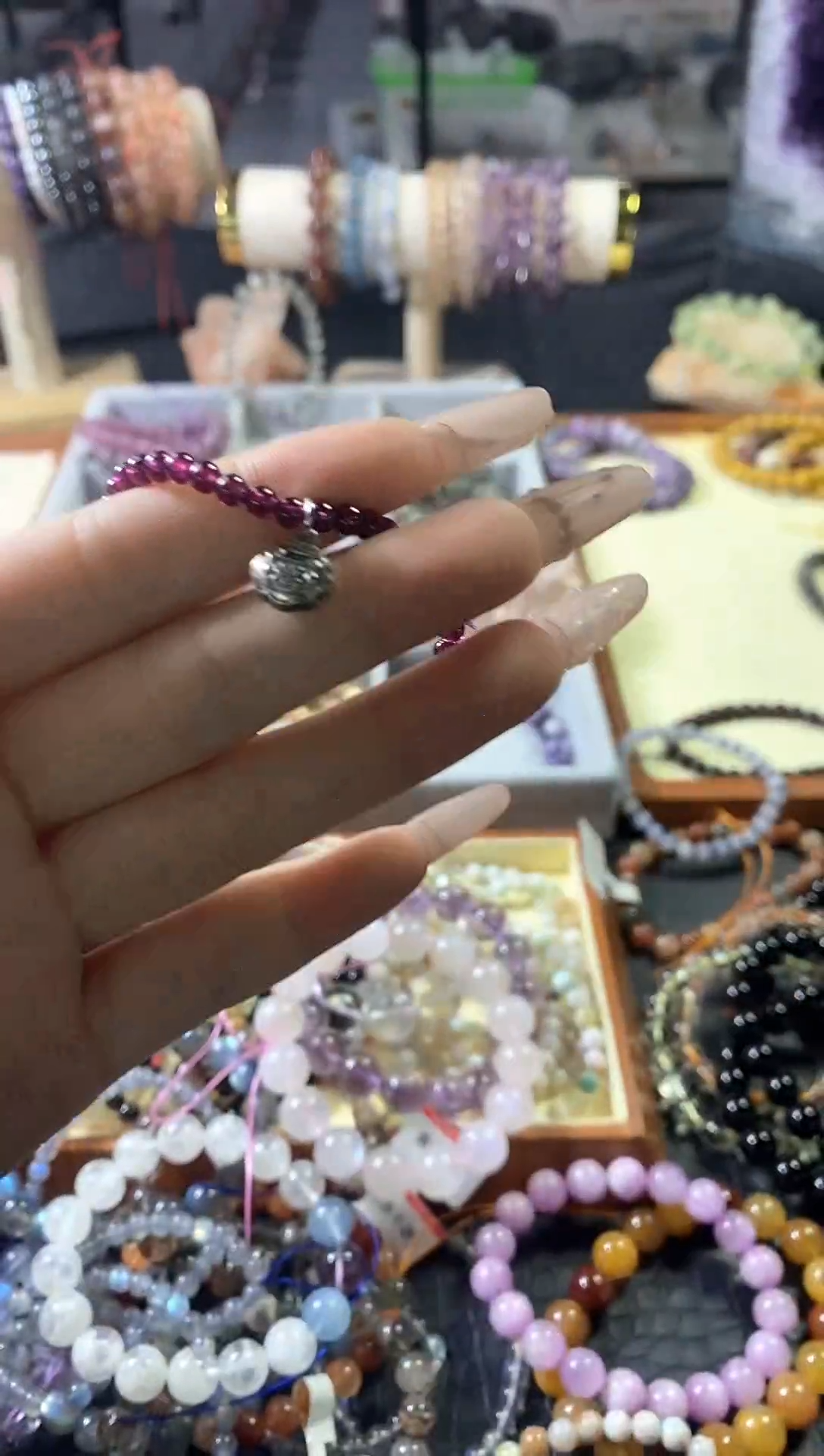 【闪购商品】水晶手链未镶嵌石榴石单圈