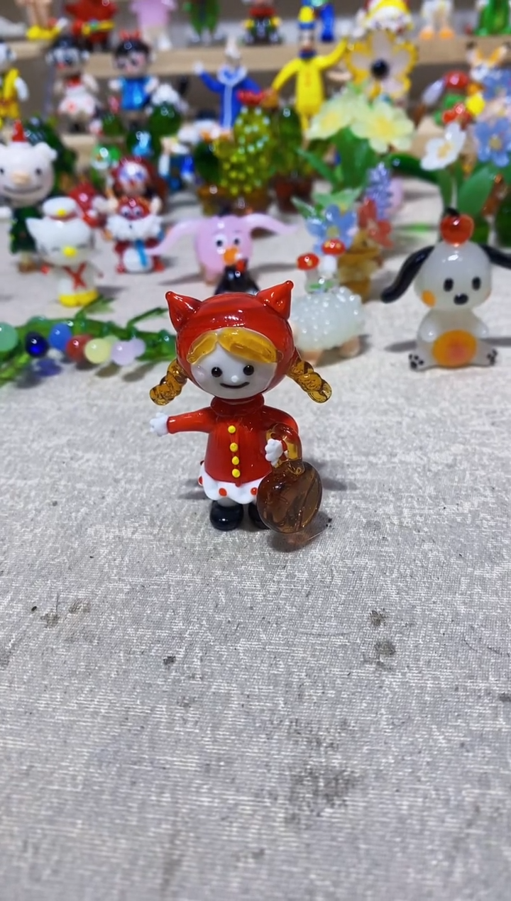 【闪购商品】琉璃手工艺品小红帽