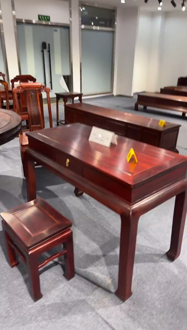 黑酸枝木类家具随*118书桌+状元凳