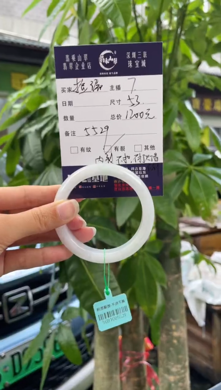 未镶嵌手镯翡翠Q 53正圈 5529
