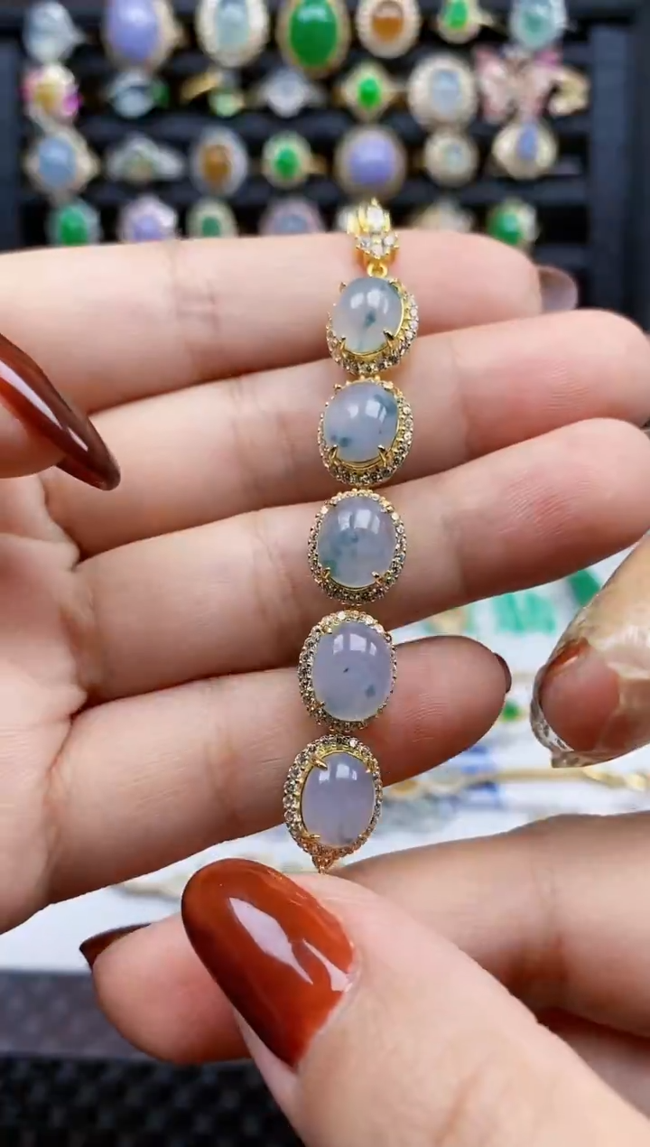 银S925镶嵌戒指翡翠324