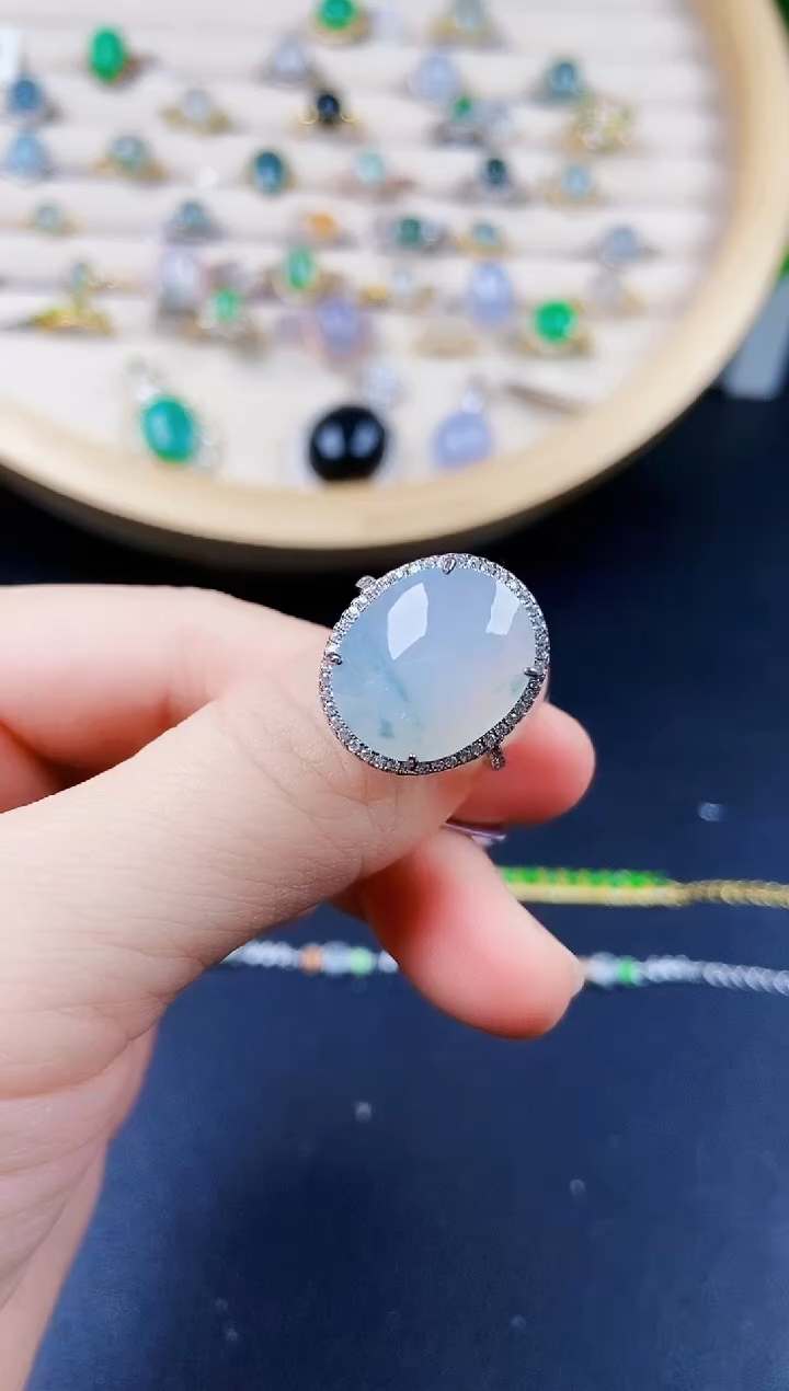 【闪购商品】翡翠戒指银S925镶嵌123124123