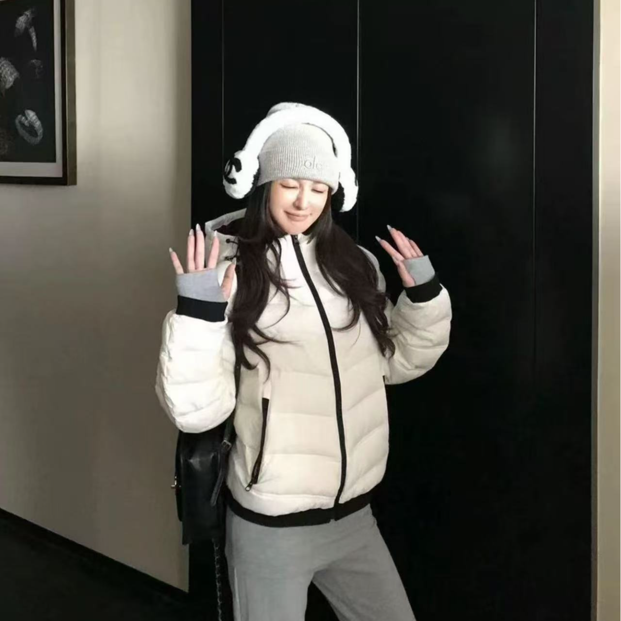 【无缝压胶】棉服女常规女长袖短款连帽棉衣秋冬保暖女士外套棉服