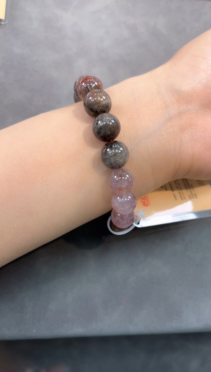 【闪购商品】水晶手链未镶嵌134号激光多宝单圈12mm
