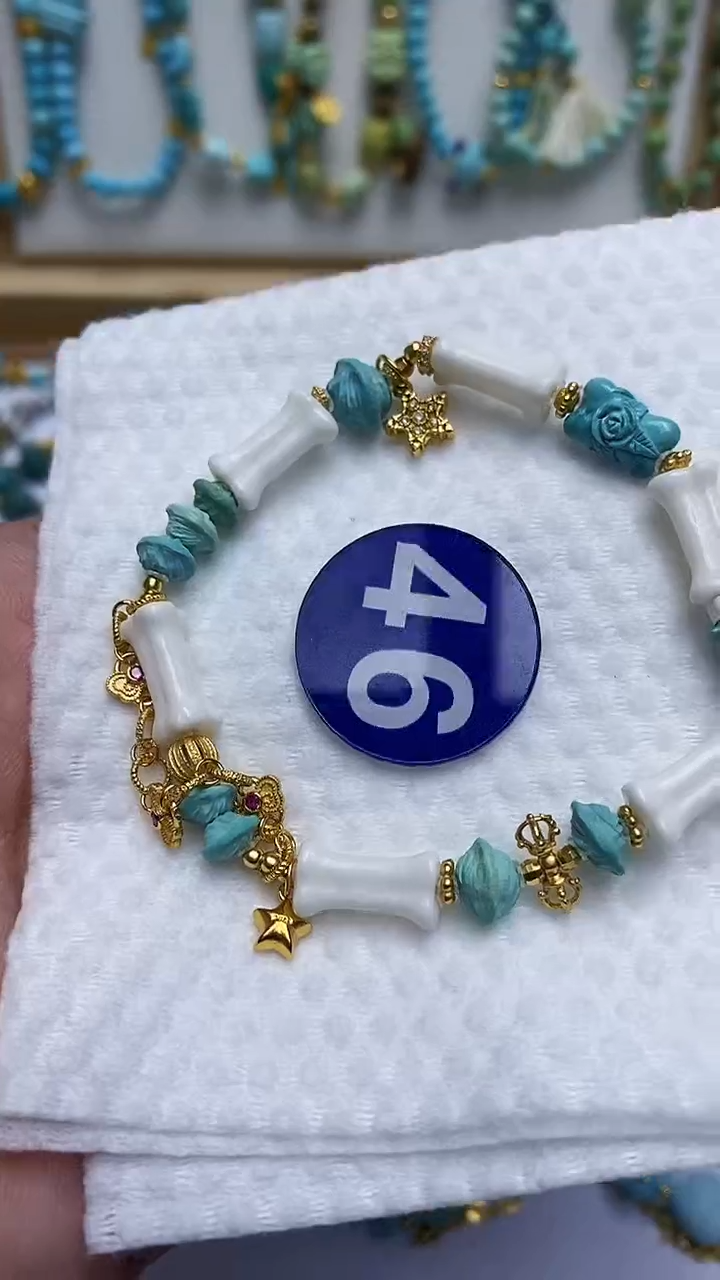 【闪购商品】绿松石手链银S925镶嵌46