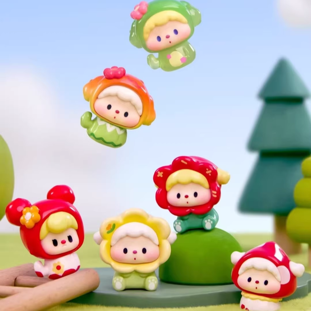 【喜喜代拆】噜噜狗神奇种子潮玩萌粒盲盒摆件