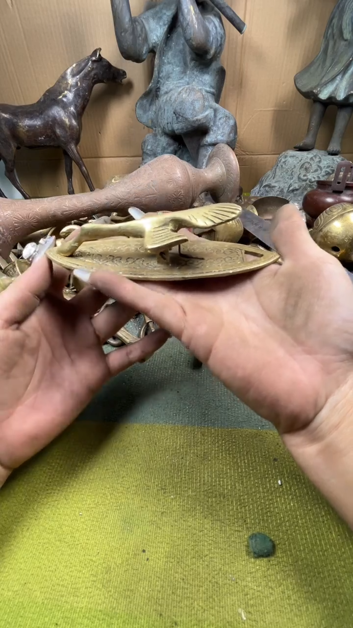 海**色亿锦铜回流铜器摆件43