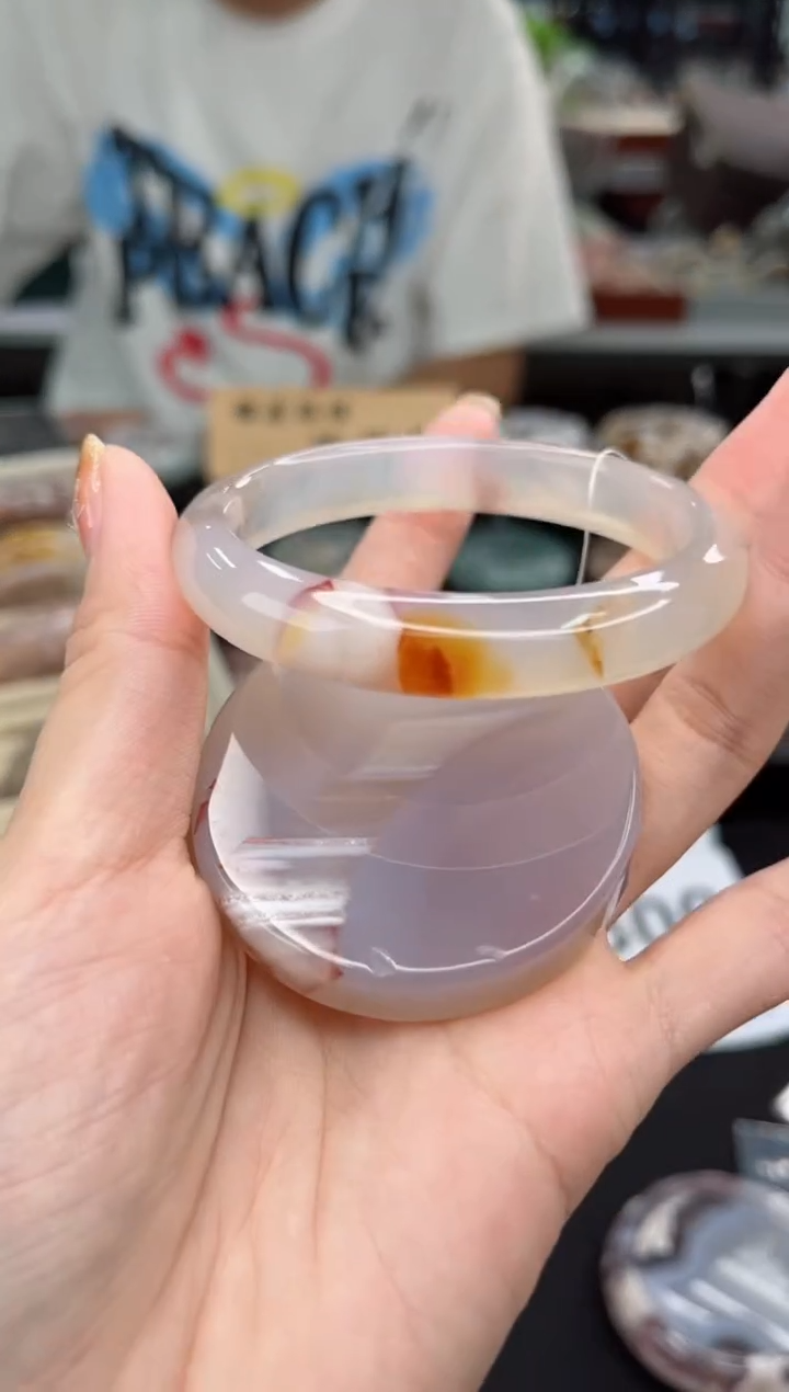 【闪购商品】石英质玉手镯未镶嵌53圈口（赠品镯心）3660186