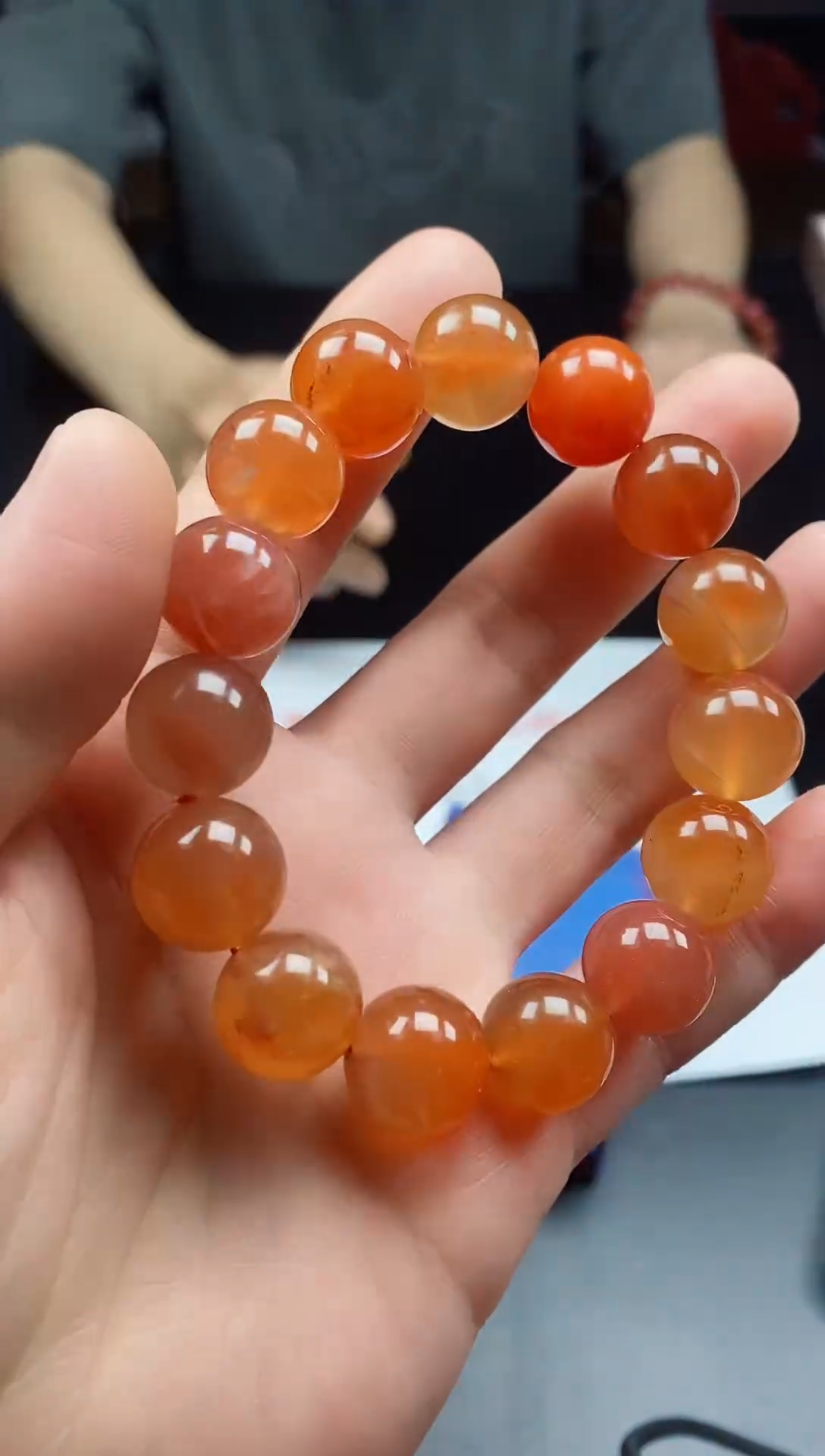 【闪购商品】南红玛瑙手链未镶嵌天然A货南红玛瑙手串14mm+