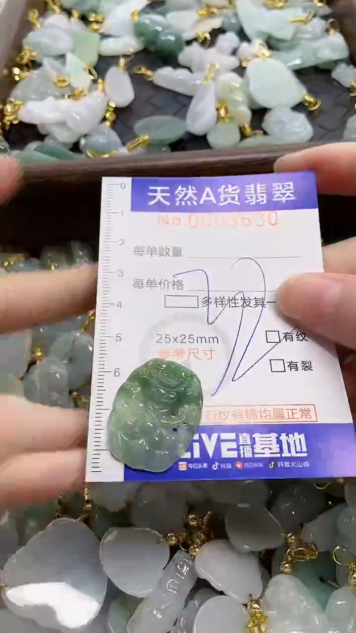 颈饰未镶嵌翡翠天然A货翡翠