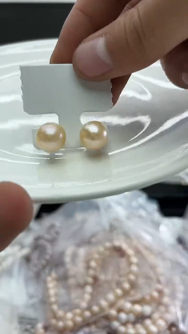 未镶嵌耳饰淡水珍珠耳饰耳饰